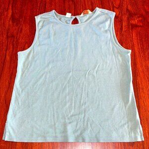 Tommy Bahama silk and cotton light green top size small- button closure